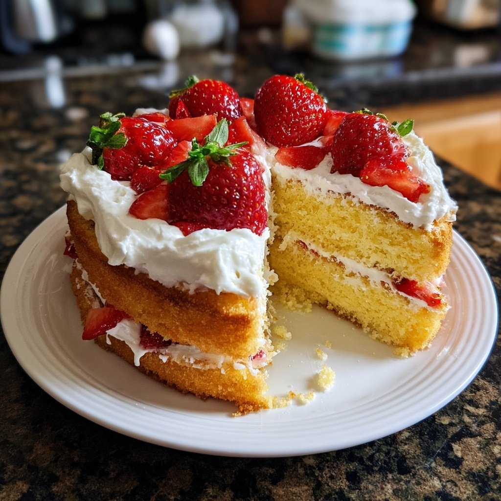 Dessert Vanilla Sponge Cake