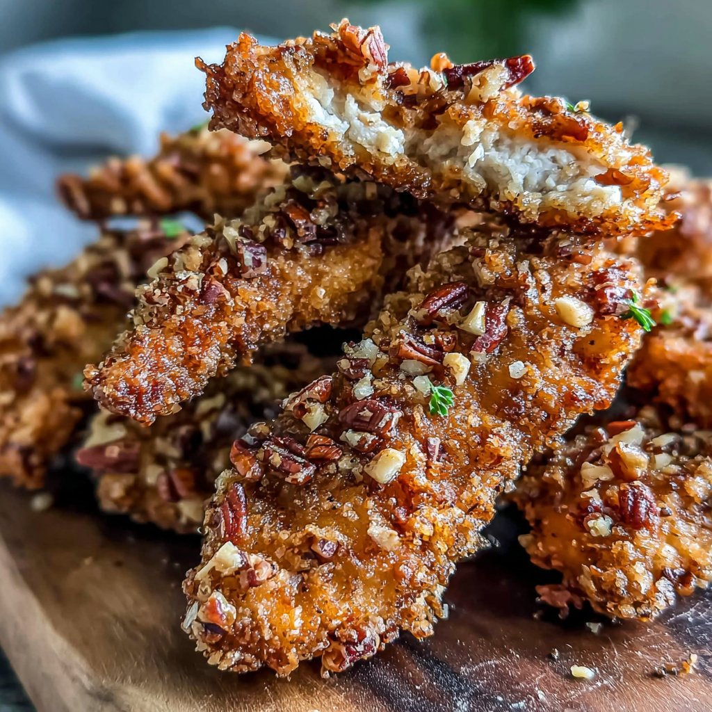 Pecan-Crusted Fried Chicken Tenders