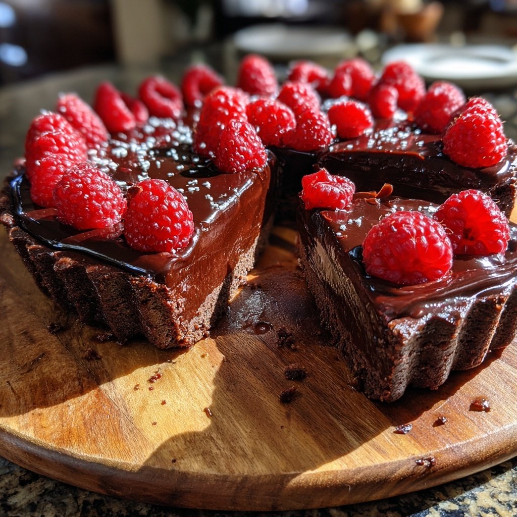 Elegant Chocolate Raspberry Tart