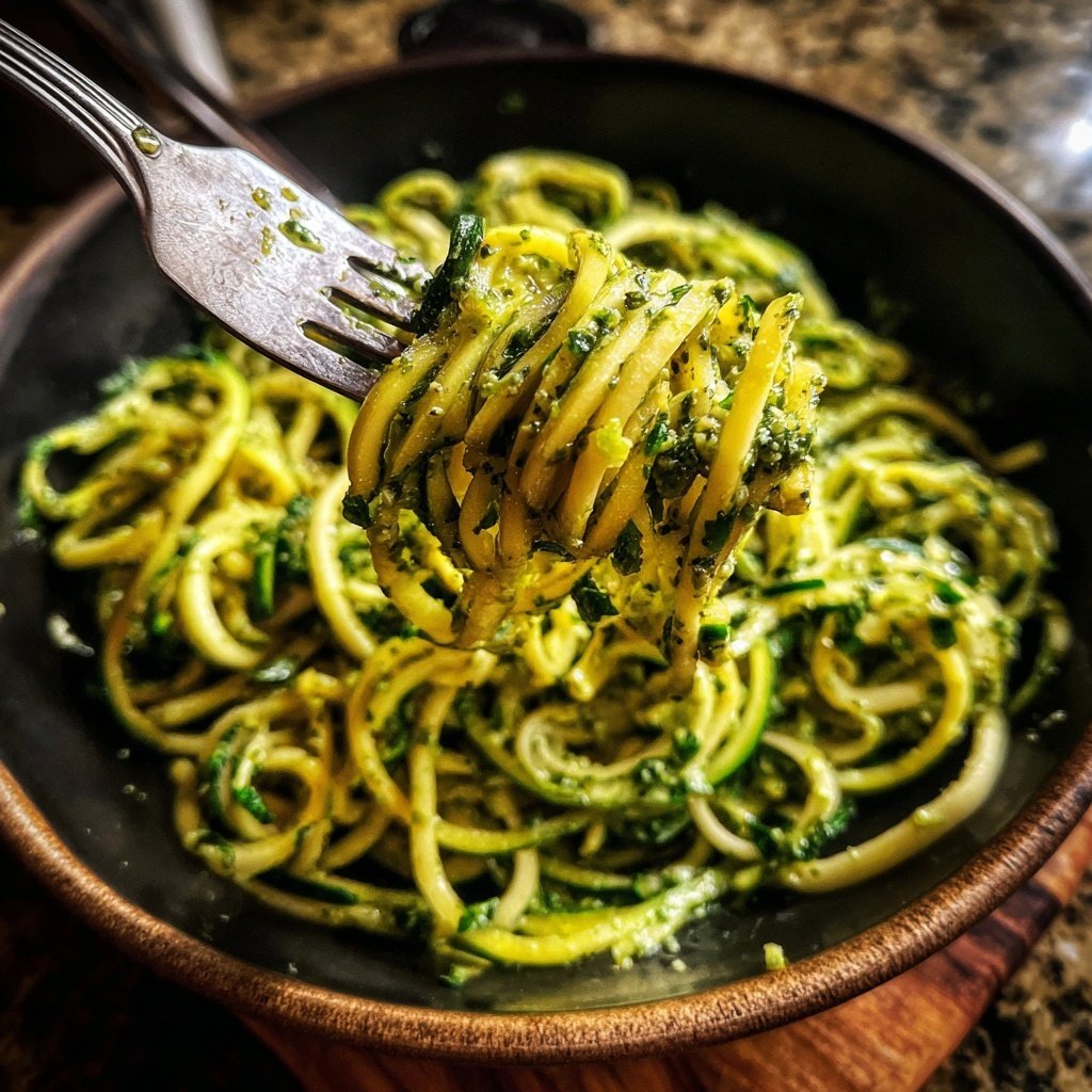 Zucchini Noodles with Pesto