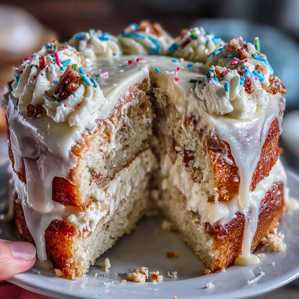 Classic Vanilla Graduation Cake