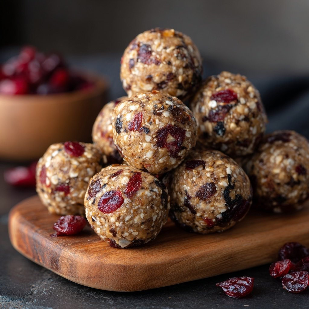 Cranberry Walnut Protein Balls